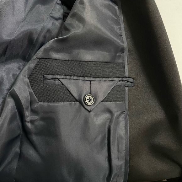 J. Crew Women's Shawl Collar Tuxedo Jacket Tailored Fit Midnight Blue Size 0 XS - Picture 6 of 11